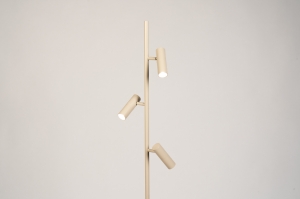 vloerlamp 75585 modern aluminium metaal beige rond