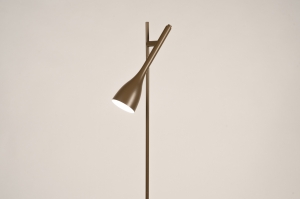 vloerlamp 75597 design modern retro metaal bruin rond