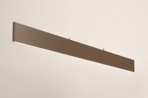hanglamp 75635 modern aluminium metaal bruin langwerpig