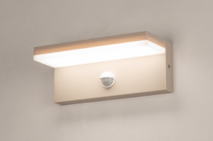 wandlamp 75644 modern kunststof beige rechthoekig