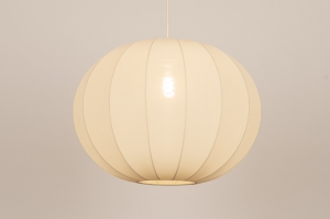 hanglamp 75670 modern stof geel rond