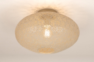 plafondlamp 75698 modern eigentijds klassiek metaal beige rond