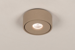 spot 75715 design modern metaal taupe rond