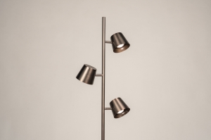 vloerlamp 75752 modern eigentijds klassiek metaal bruin rond