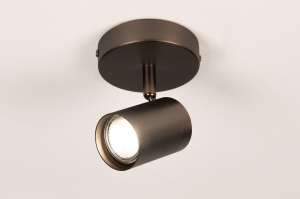 spot 75773 modern metaal bruin rond