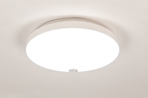 plafondlamp 75783 modern kunststof wit mat rond