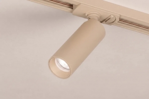 Schienenspot 75814 modern Aluminium Metall Beige rund