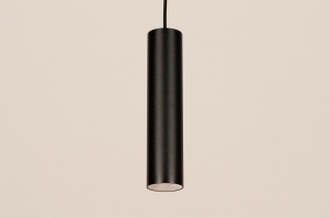 hanglamp 75815 modern aluminium metaal zwart mat rond