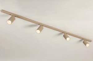 railspots 75828 modern metaal beige zand rond rechthoekig