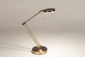 tafellamp 75835 modern eigentijds klassiek metaal brons messing (kleur) rond