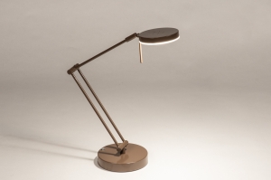 tafellamp 75836 modern bruin rond