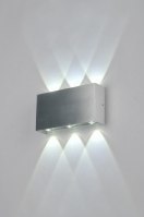 wandlamp 85070 eindereeks design modern aluminium metaal aluminium rechthoekig