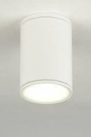plafondlamp 88527 design modern aluminium metaal wit mat rond